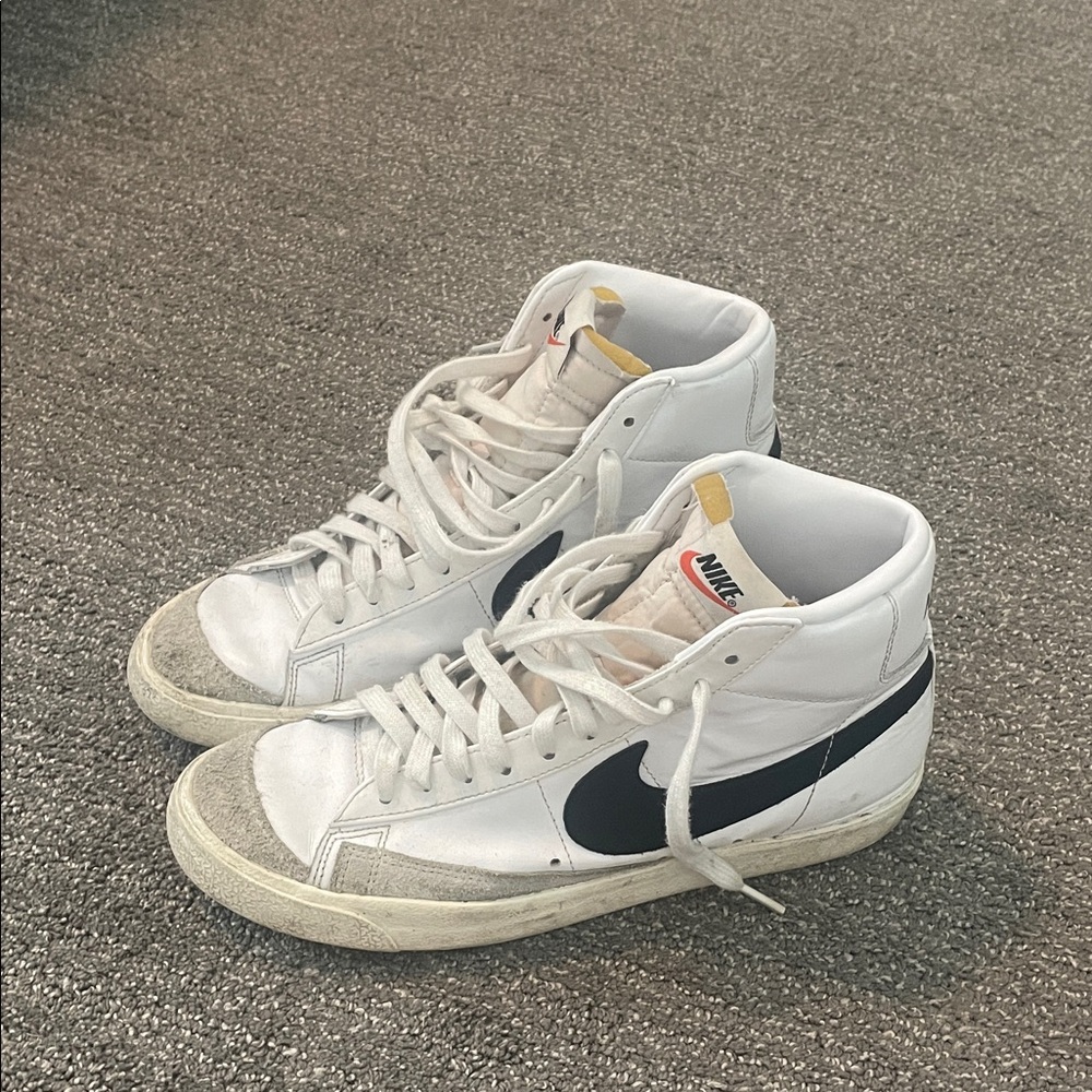 Nike Blazers White and Black High-Tops